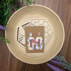 Handmade polymer clay earrings